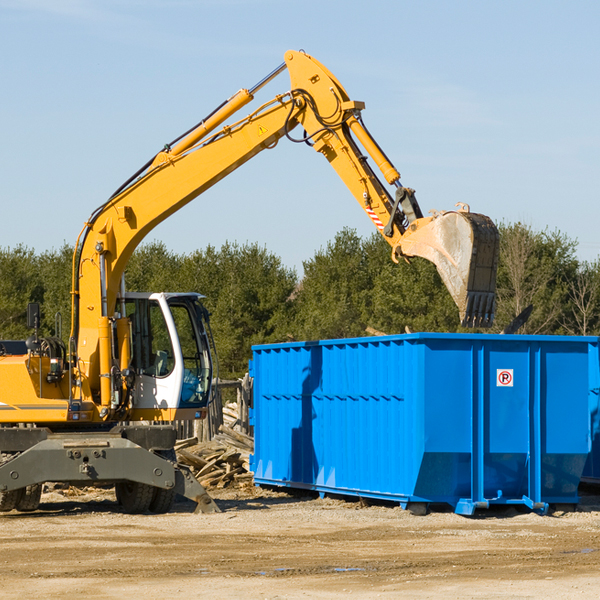 are there any restrictions on where a residential dumpster can be placed in Lamont IA